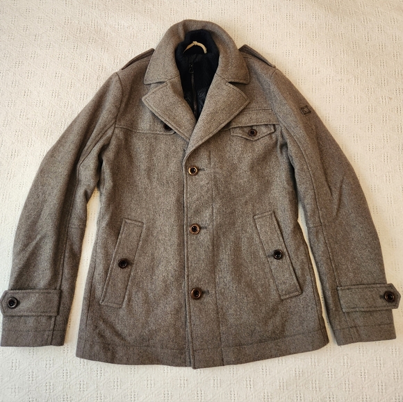 BOSS Orange Men's Wool Blend Coat Size 40R - Picture 1 of 10